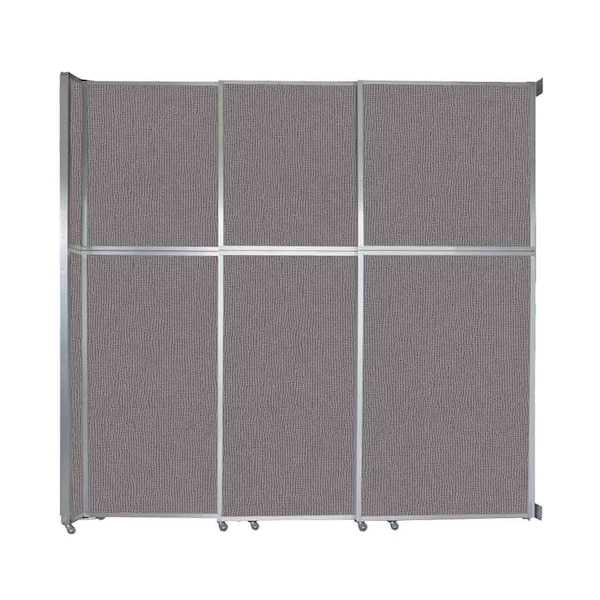 Operable Wall Sliding Room Divider 9'9" x 10'3/4" Slate Fabric